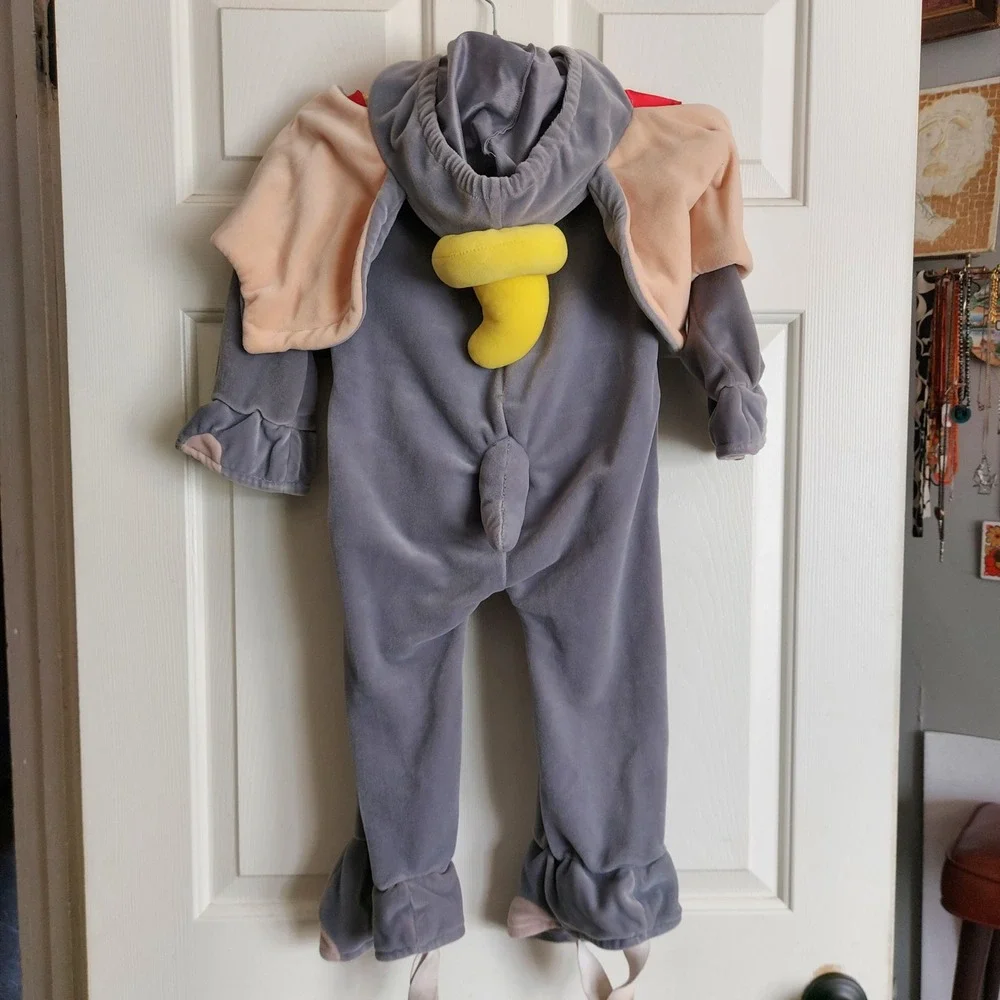Disney Store Dumbo Elephant Plush Costume Toddler 18-24 Months Grey Halloween